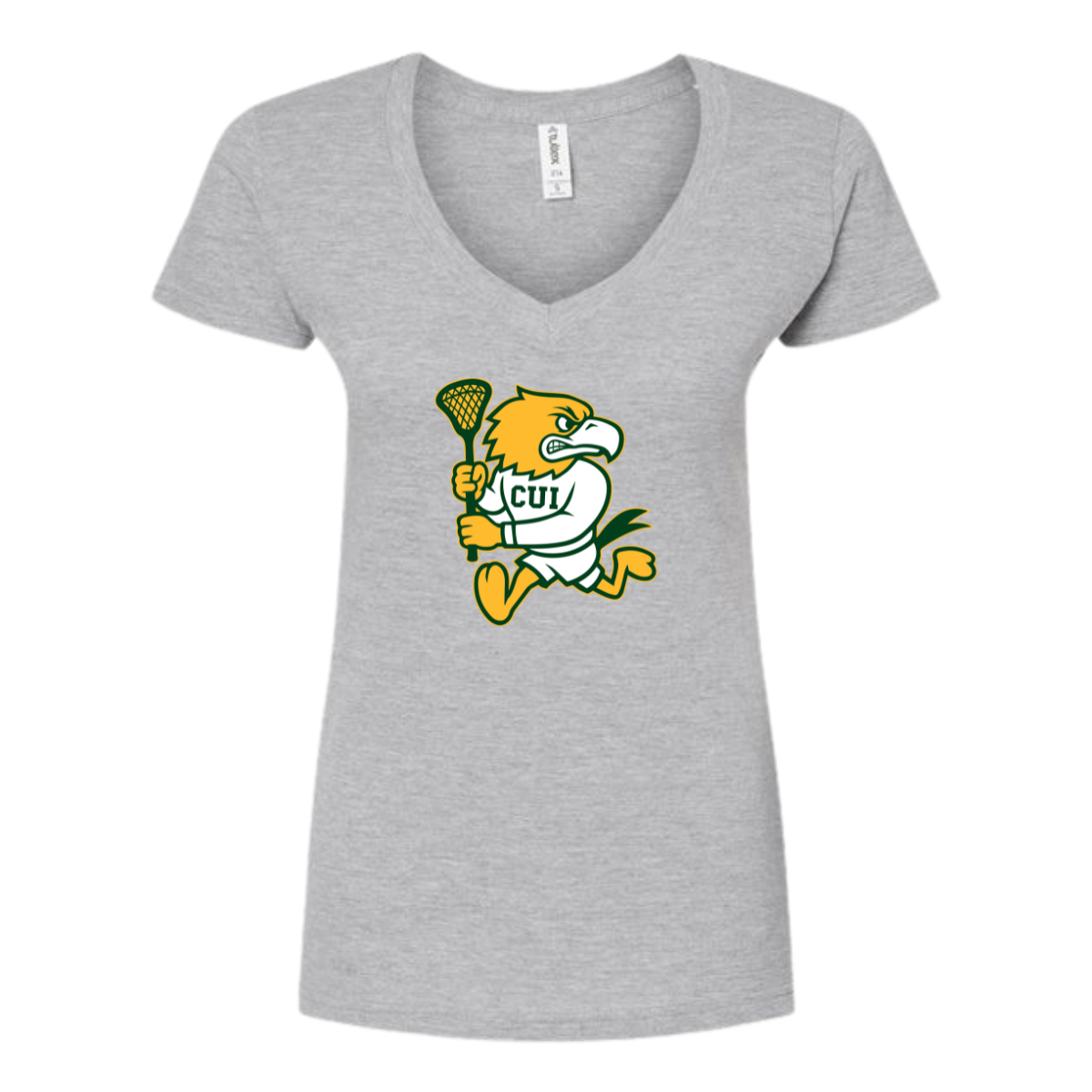 Women's CUI Lacrosse Tultex V-Neck T-Shirt