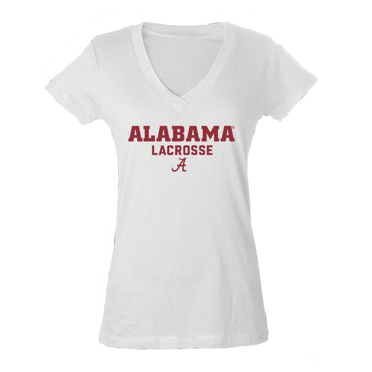 Women's Alabama Lacrosse Club Tultex V-Neck T-Shirt