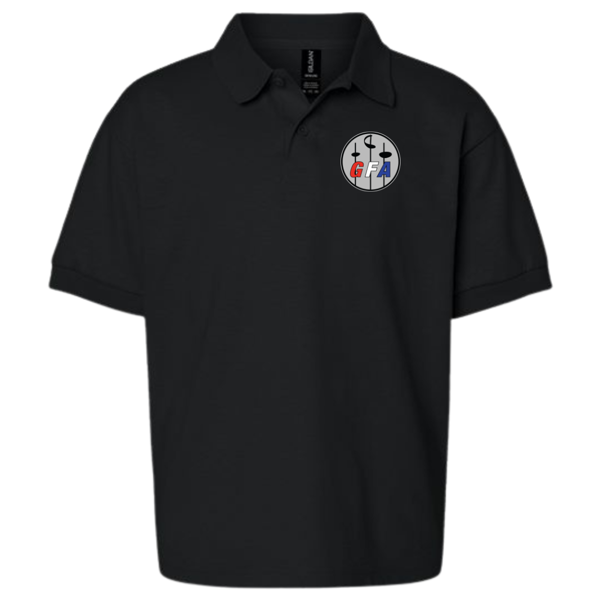 Youth Greensboro Fencing Academy Gildan Jersey Polo