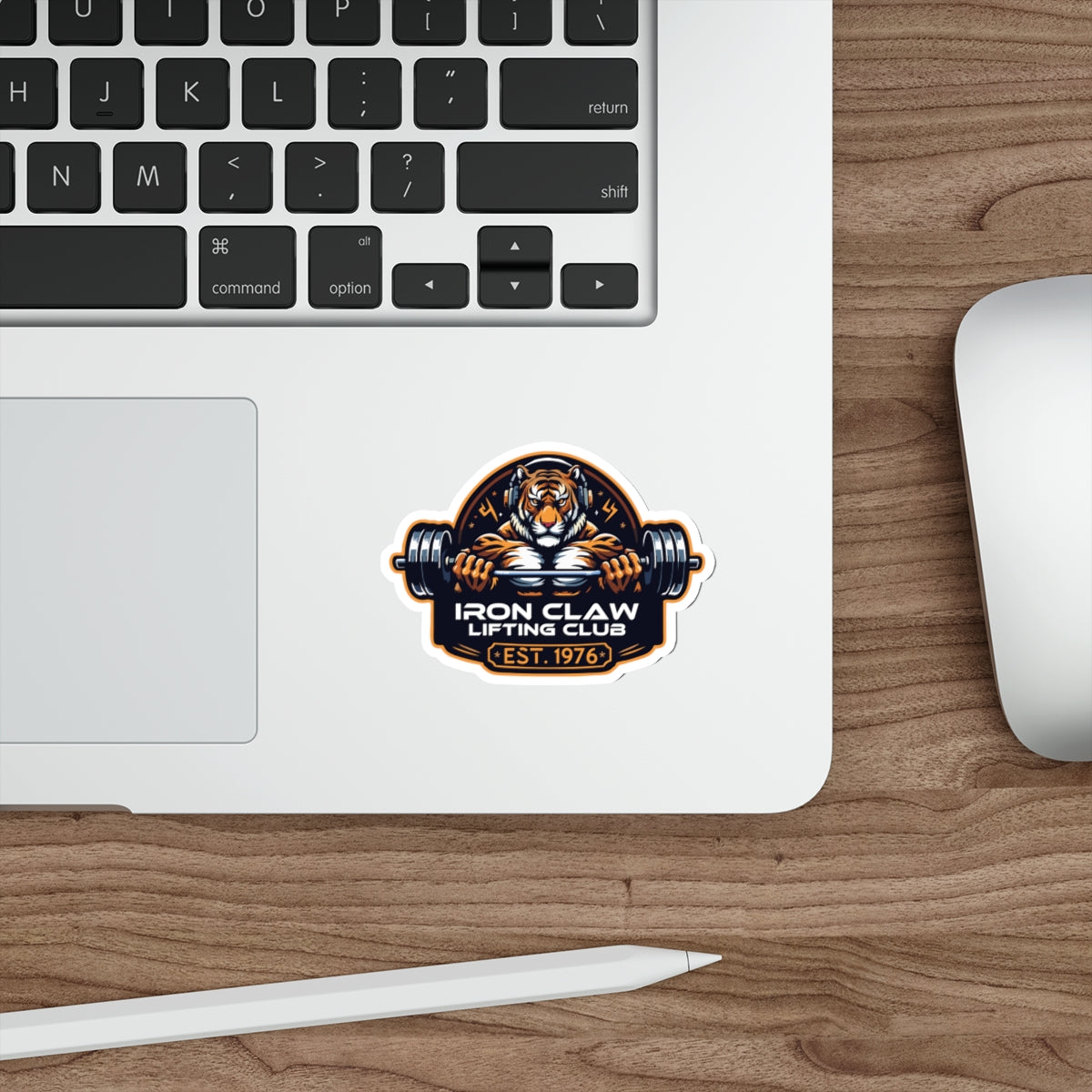 Iron Claw Lifting Die Cut Stickers
