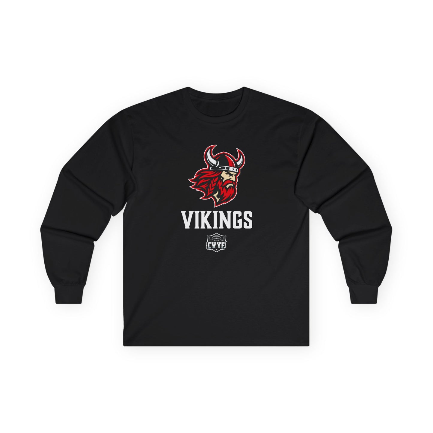 Adult Bloomer Vikings Gildan Ultra Cotton Long Sleeve