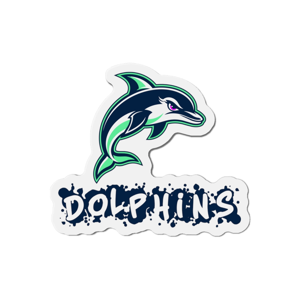 Dolphins Die-Cut Magnet