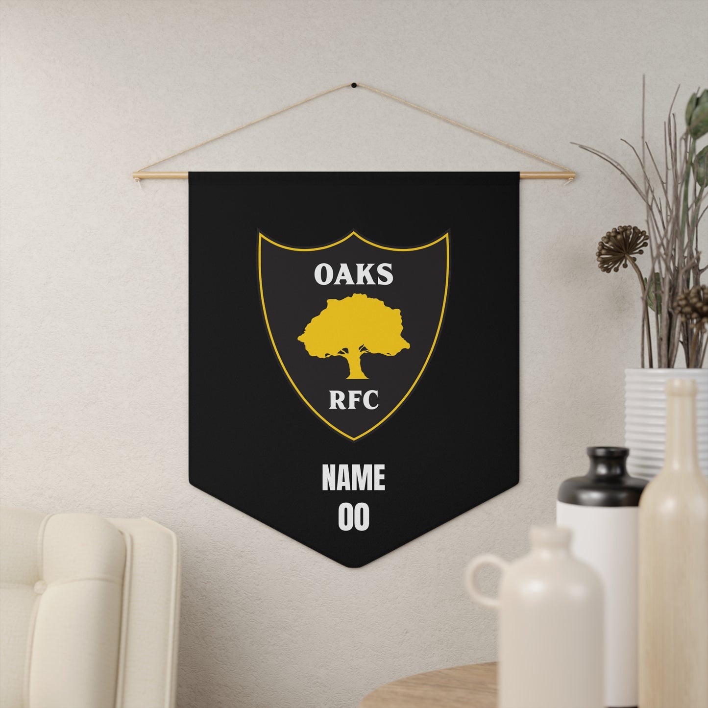 Personalizable - Danville Oaks Rugby Pennant