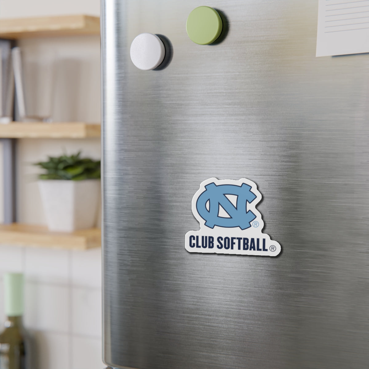 UNC Club Softball Die Cut Magnet