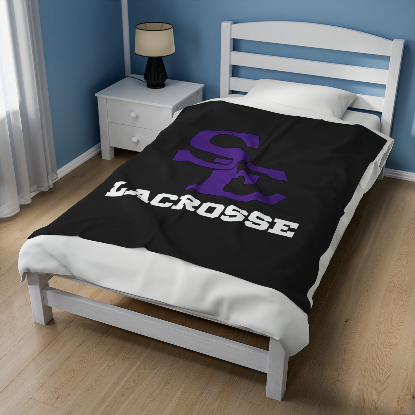 SE Lacrosse Velveteen Plush Blanket