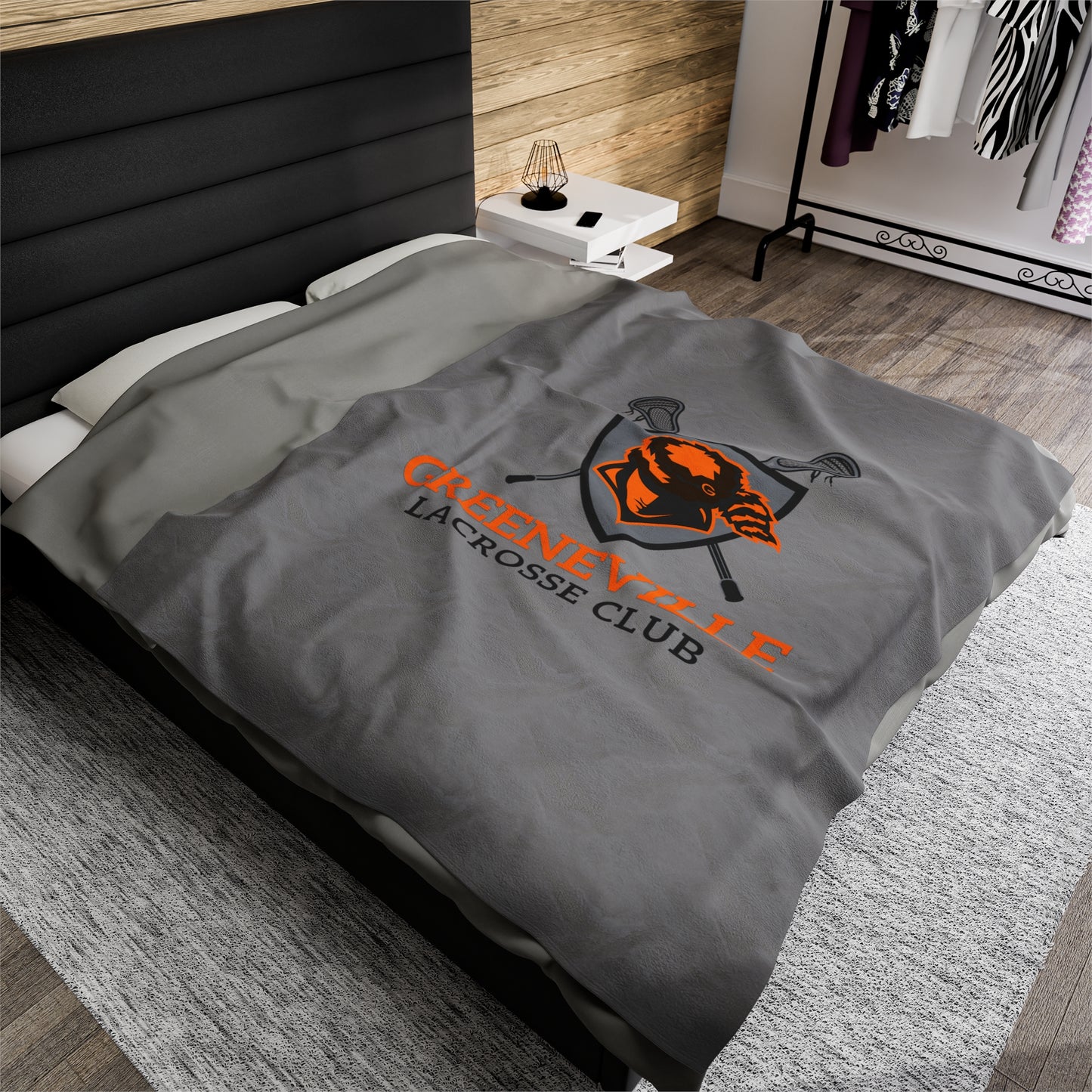 Greeneville Lacrosse Velveteen Plush Blanket