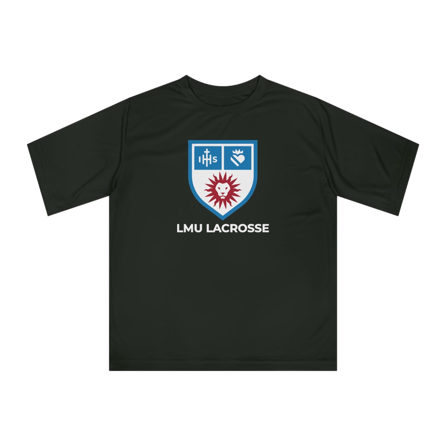 Adult LMU Lacrosse Team 365 Performance T-shirt