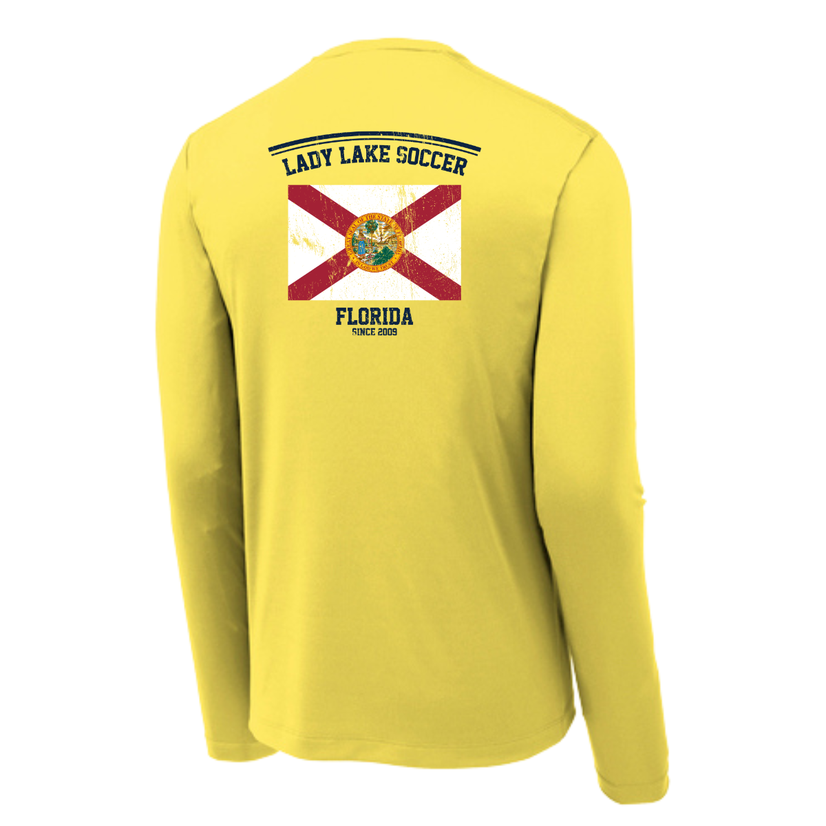 Adult Lady Lake Soccer Association Sport-Tek Posi UV Pro LS Tee
