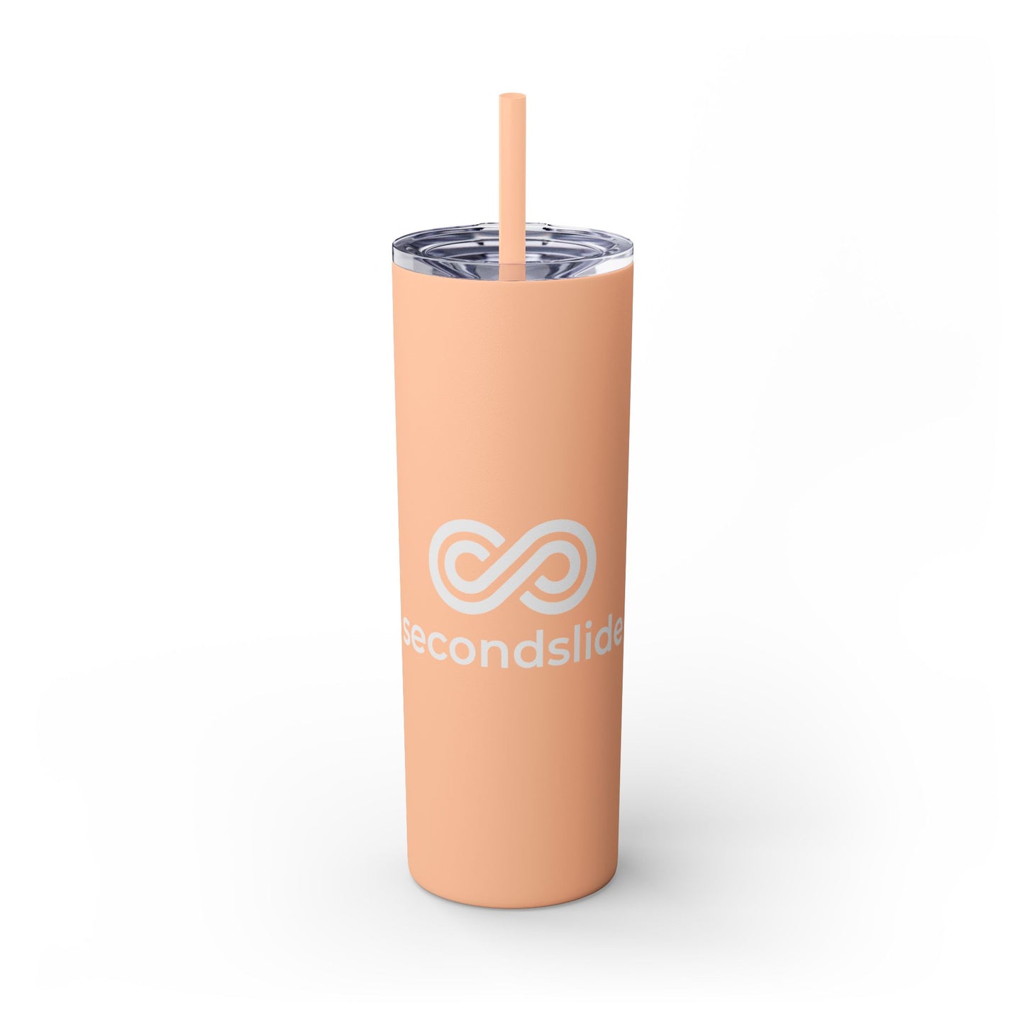 Secondslide Skinny Tumbler w/ Straw 20oz