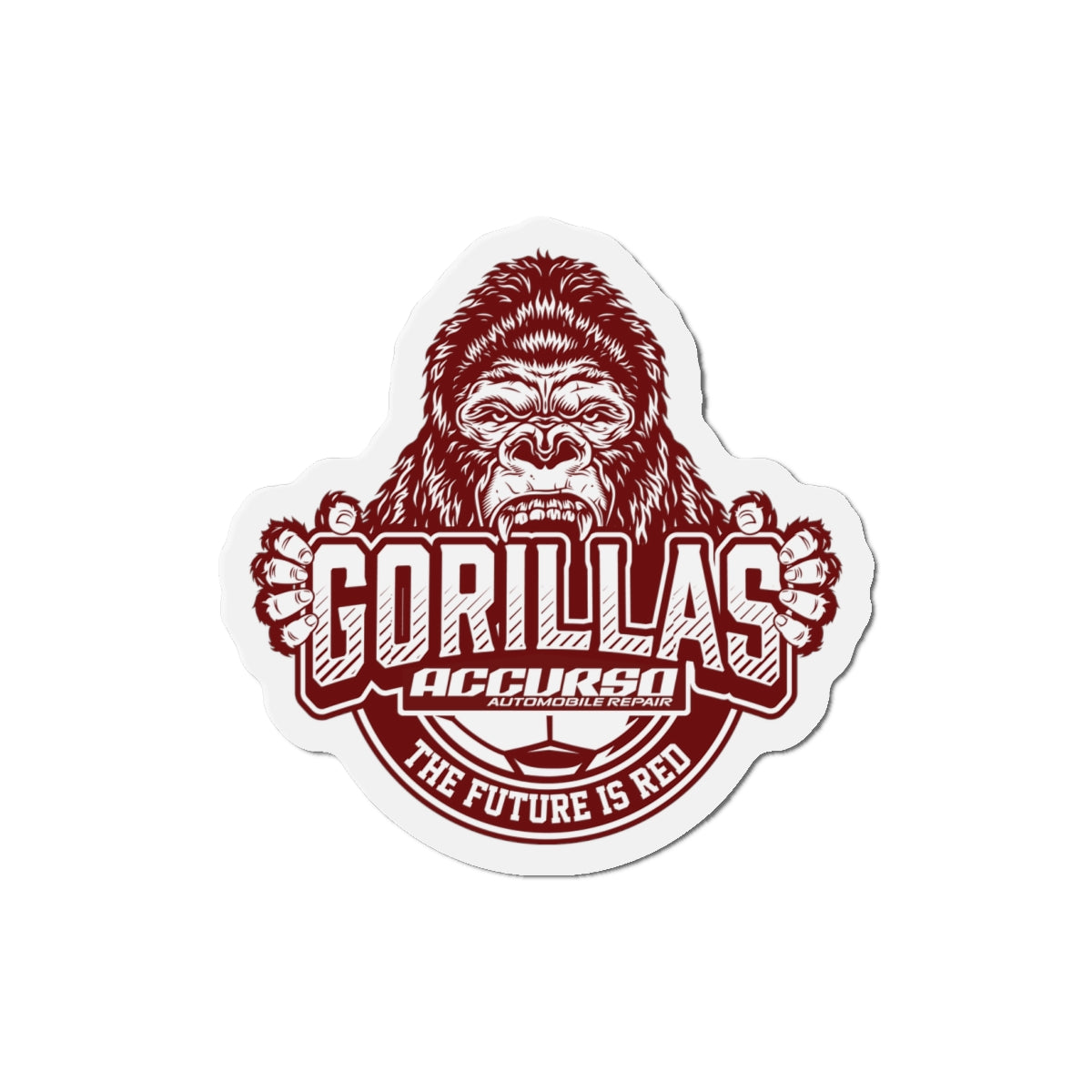 Accurso Gorillas Die-Cut Magnet