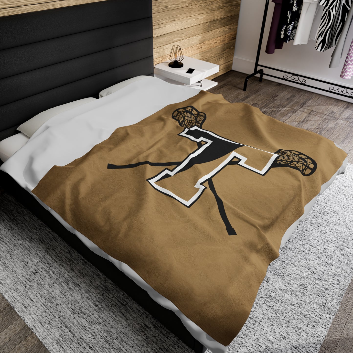 Trumbull Lax Velveteen Plush Blanket (60x80")