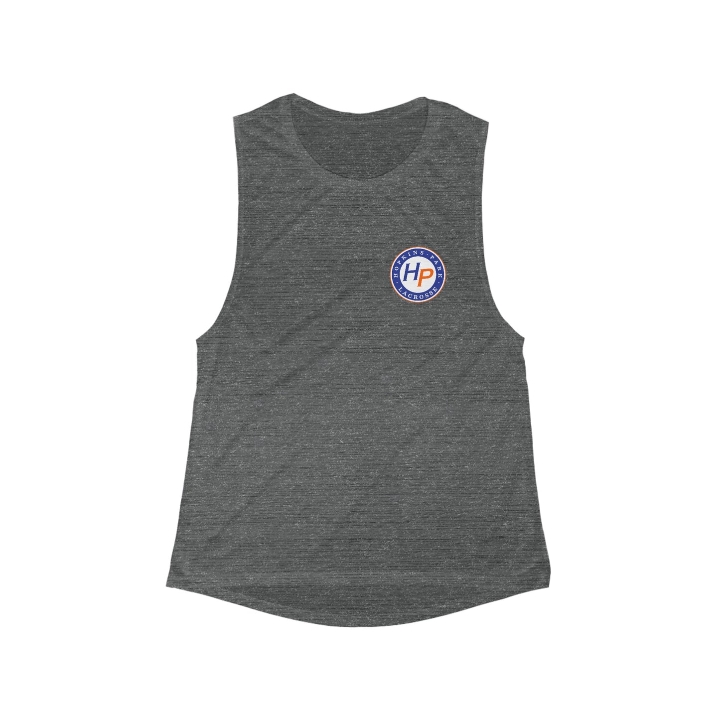 Women's Hopkins Lacrosse Bella + Canvas Flowy Scoop Muscle Tank