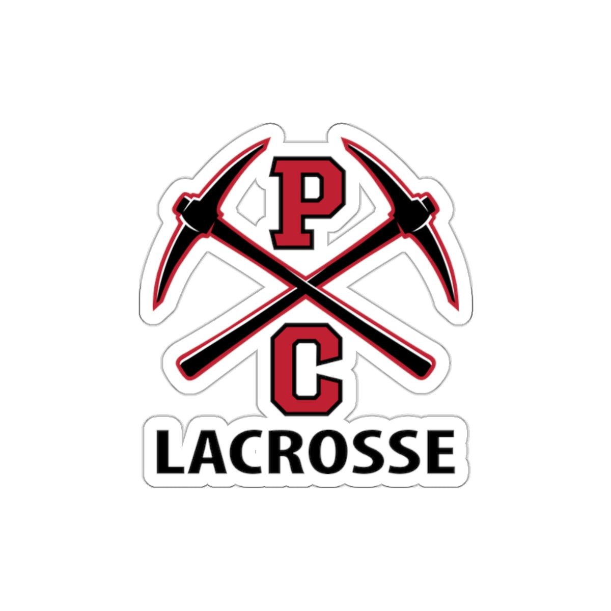PCHS Boys Lacrosse Die-Cut Stickers