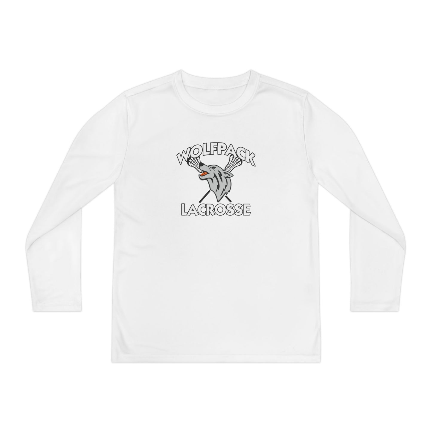 Youth Wolfpack Lacrosse Sport-Tek Performance Long Sleeve Shirt