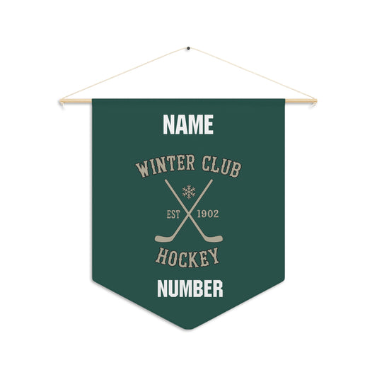 Personalization - Winter Club Lacrosse Pennant