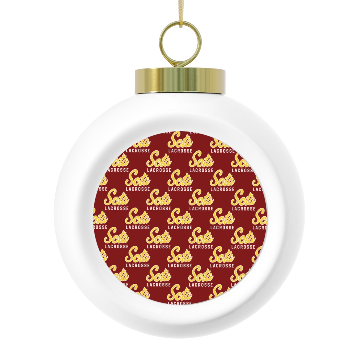 Minnesota Lacrosse Christmas Ball Ornament