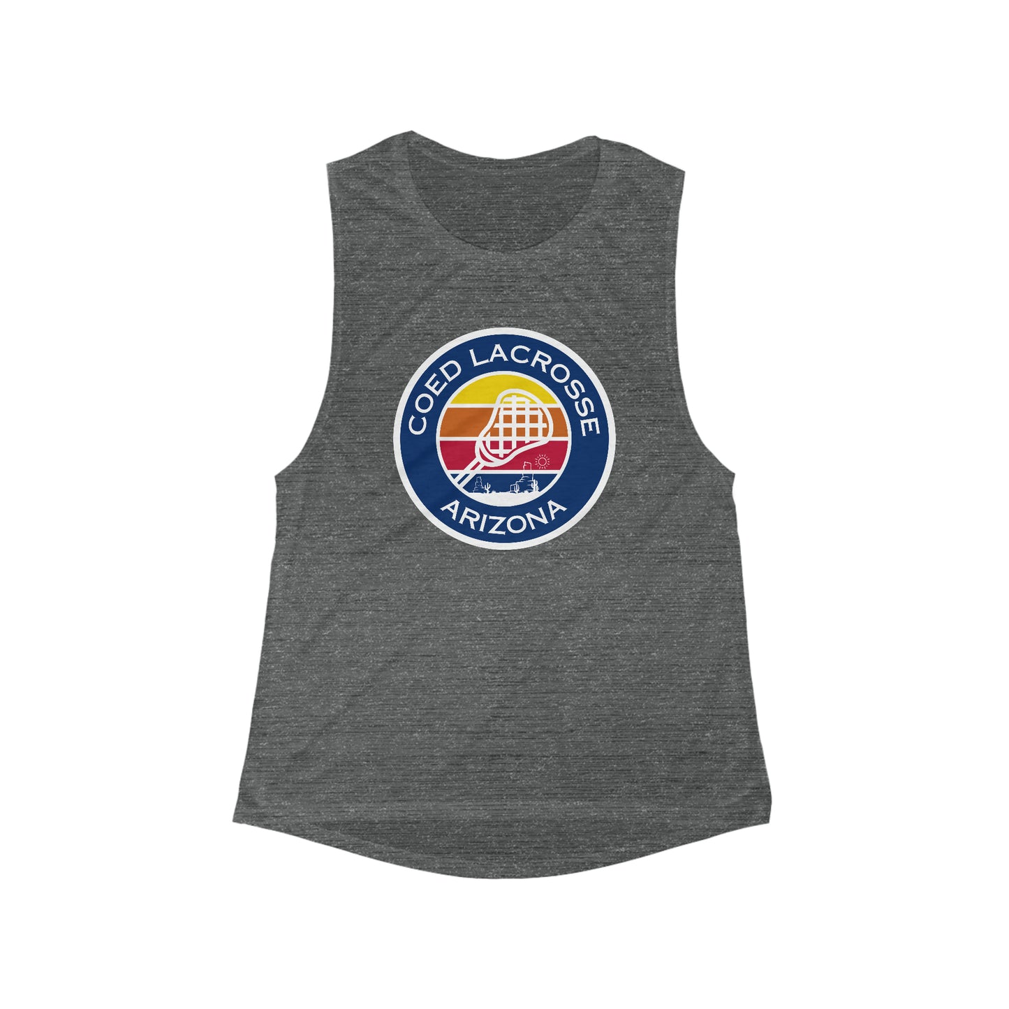 Women's Coed Lacrosse Bella + Canvas Flowy Scoop Sport Tank