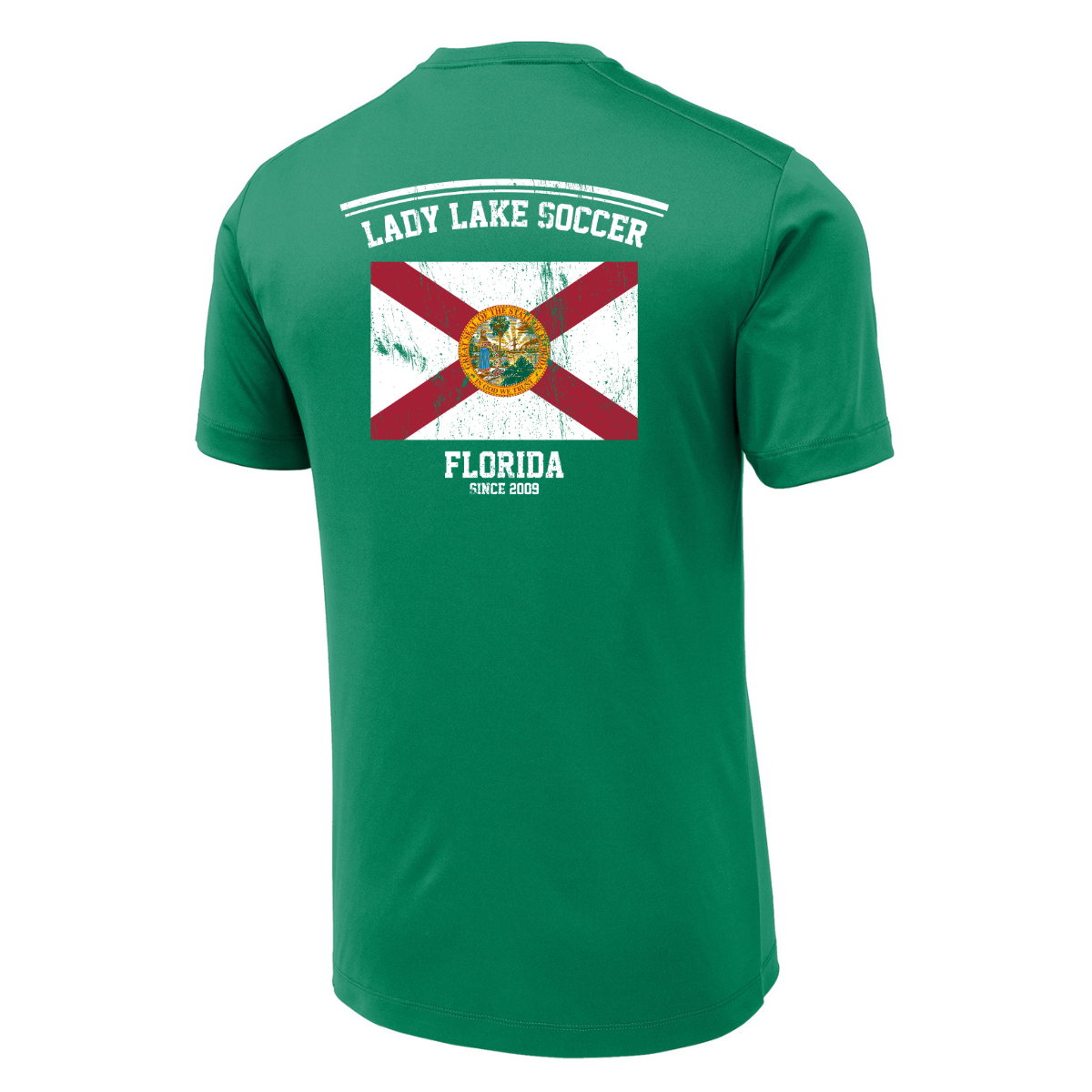 Adult Lady Lake Soccer Association Sport-Tek Posi-UV Pro Tee