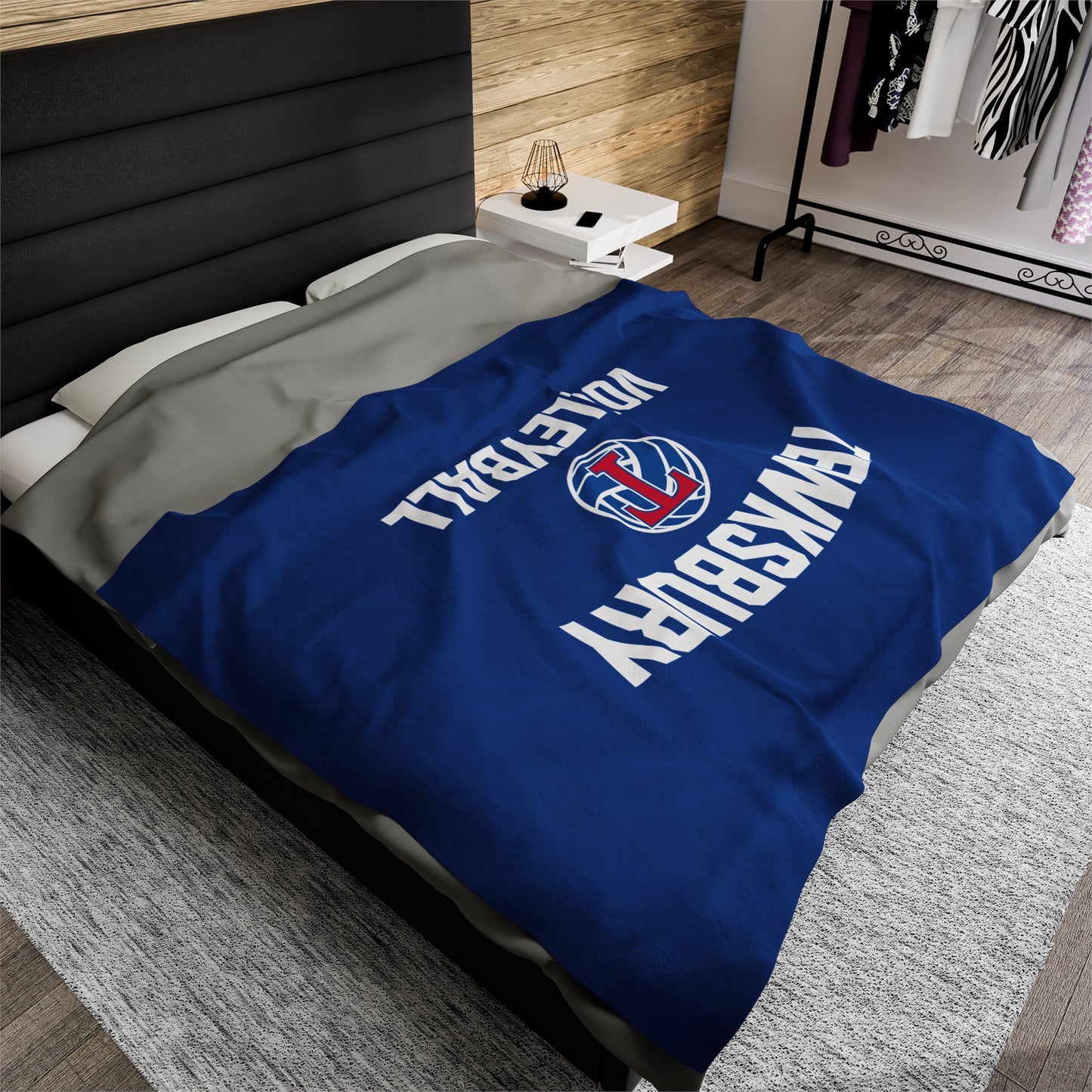 Tewksbury Volleyball Velveteen Plush Blanket (60" x 80")