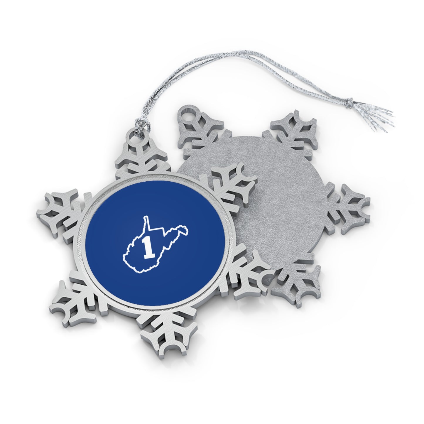 Wheeling Post 1 Pewter Snowflake Ornament