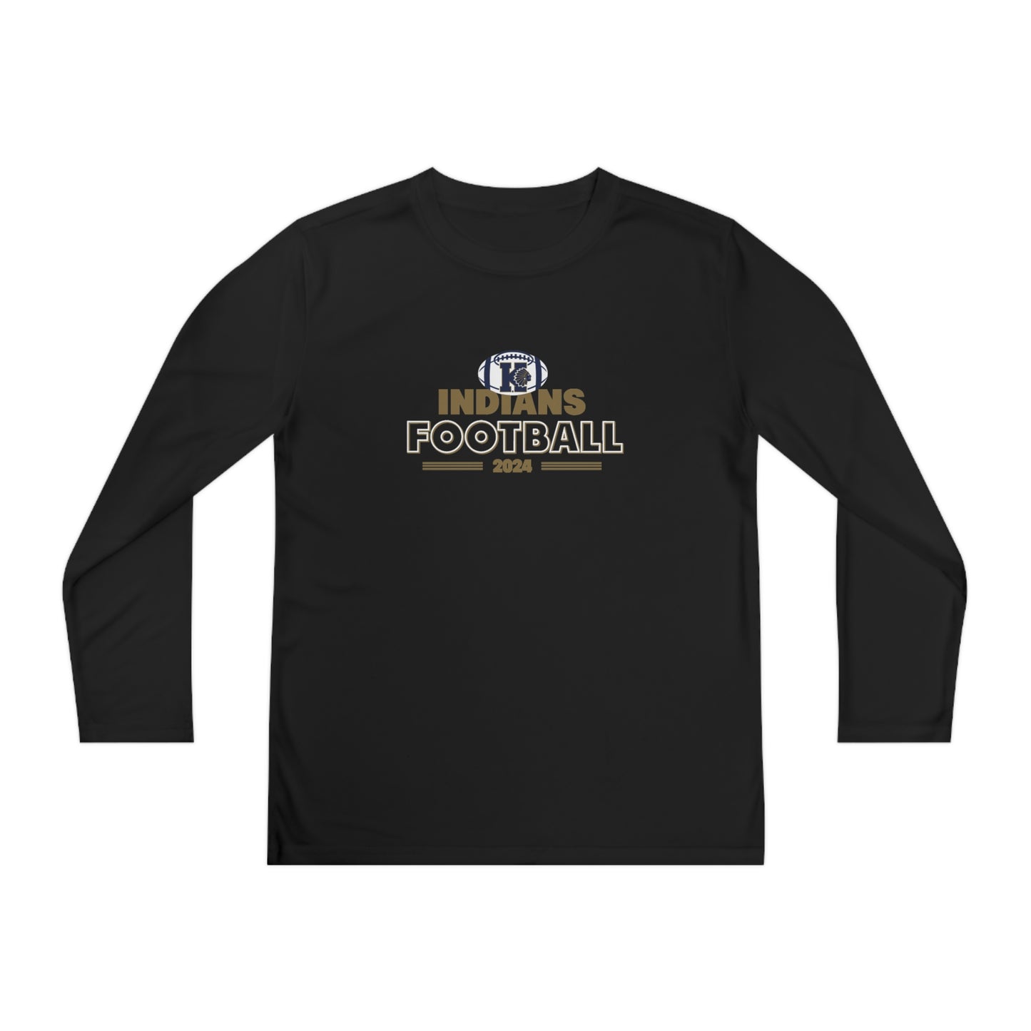 Youth Keller Football Sport-Tek Performance Long Sleeve Shirt