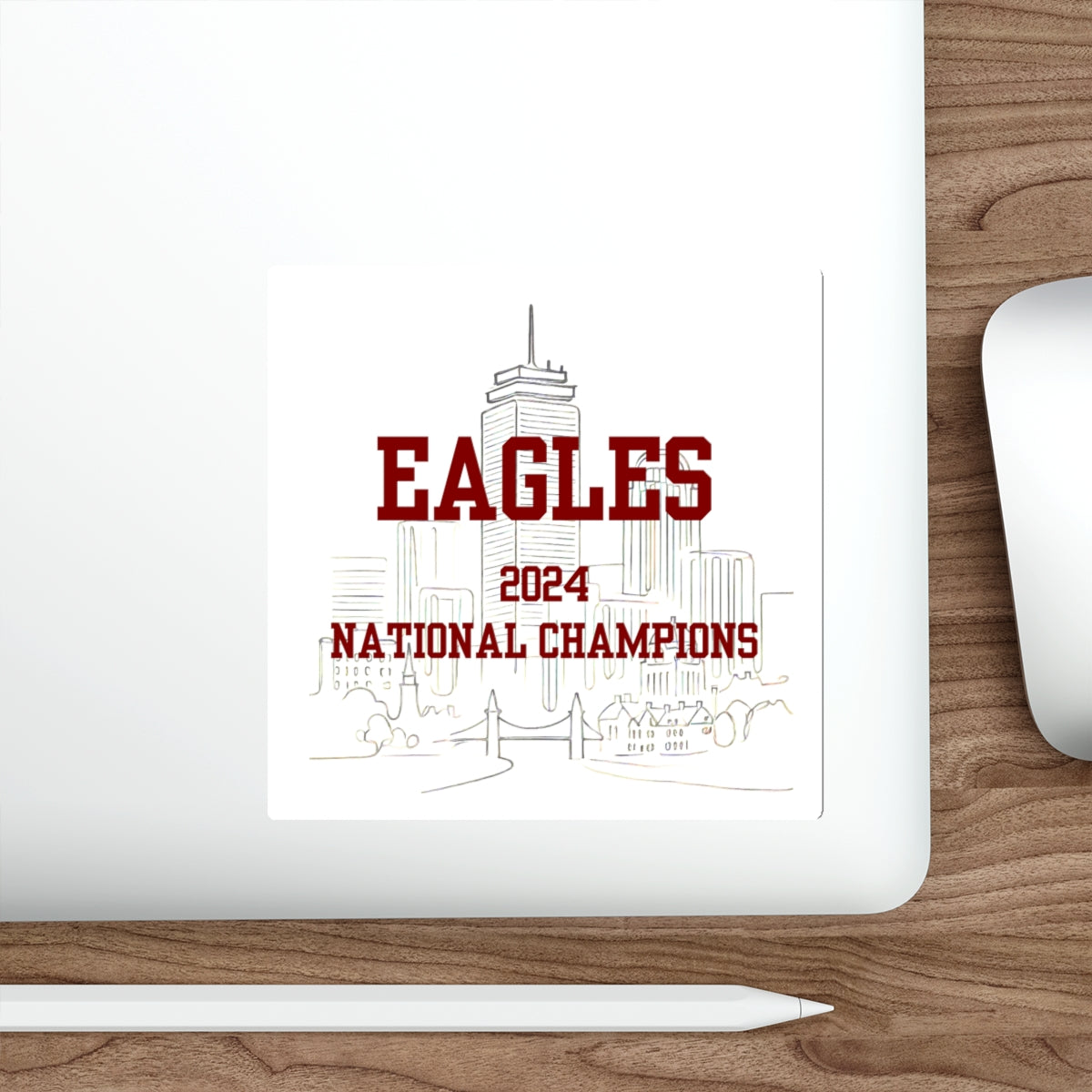 Eags Lacrosse Die Cut Stickers