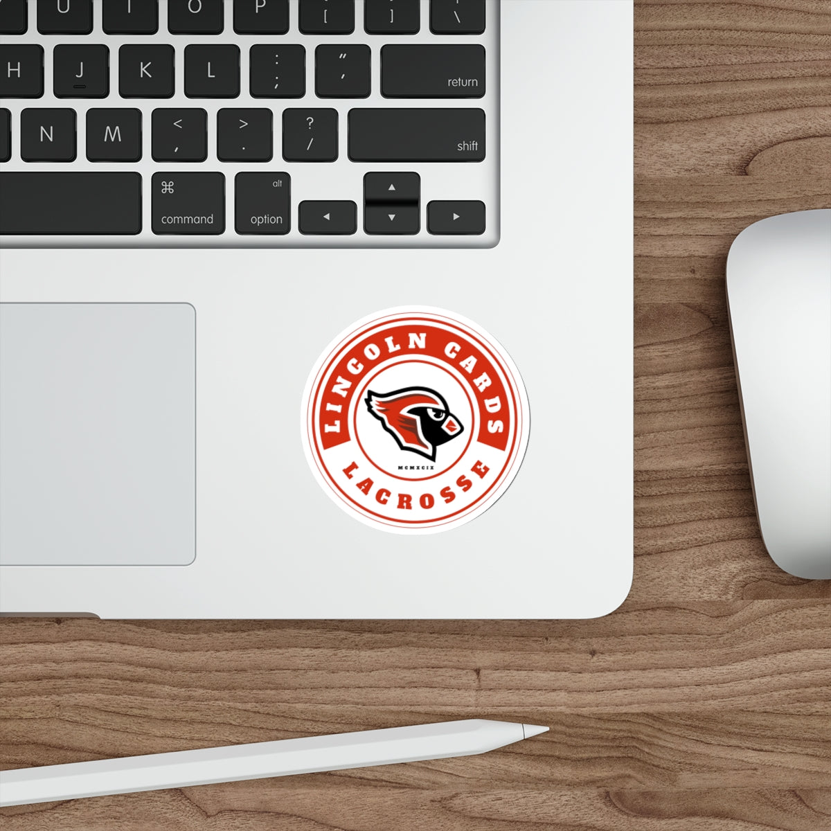 Lincoln Lacrosse Die-Cut Outdoor Sticker
