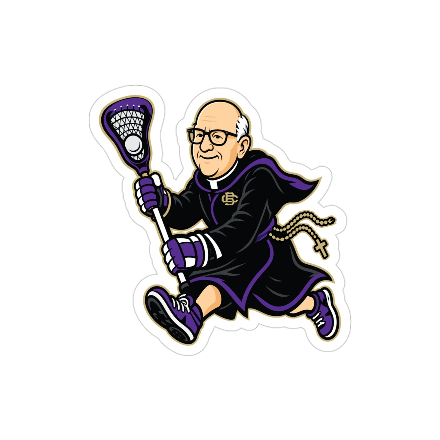 CBHS Lacrosse  Transparent Outdoor Sticker (3"x3")