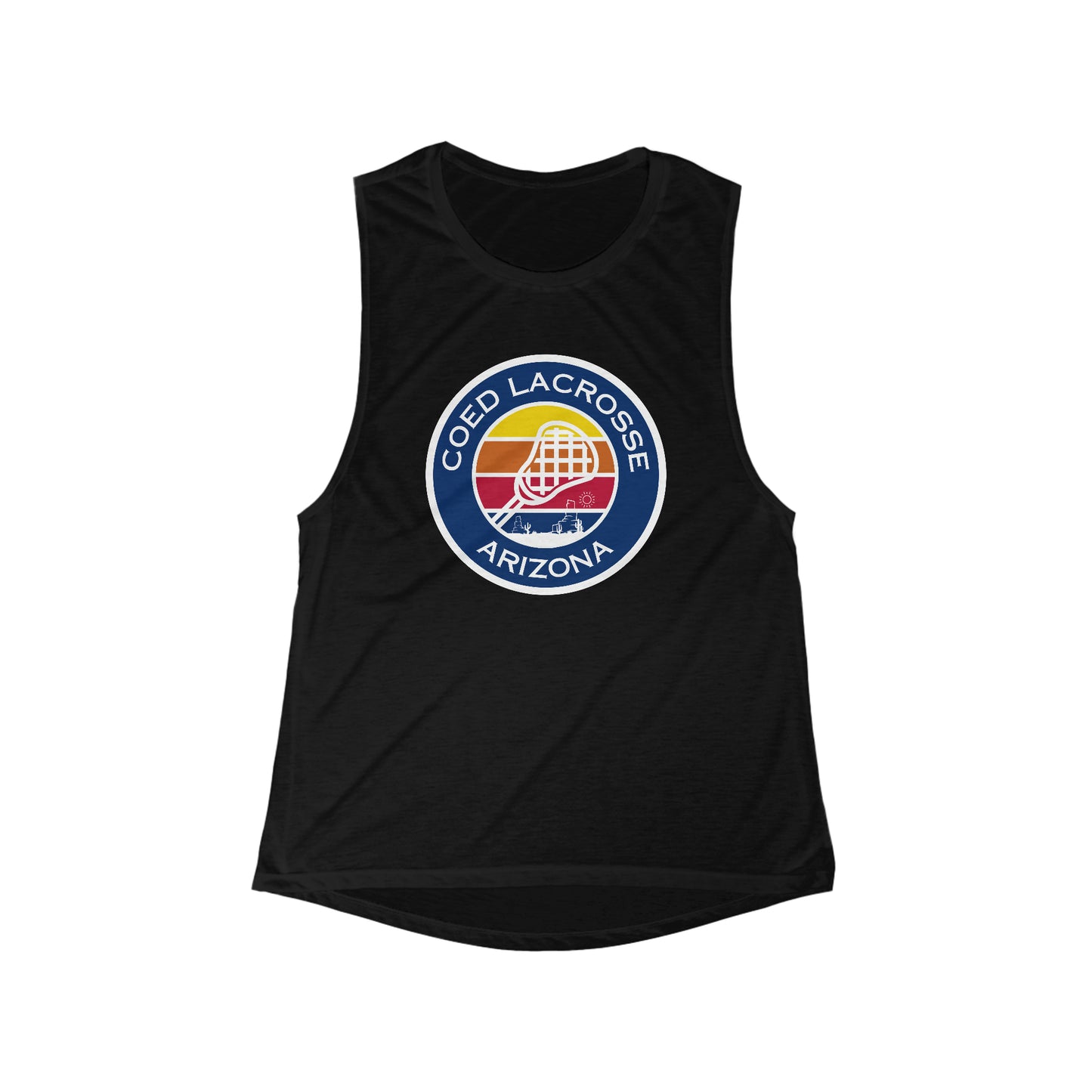 Women's Coed Lacrosse Bella + Canvas Flowy Scoop Sport Tank