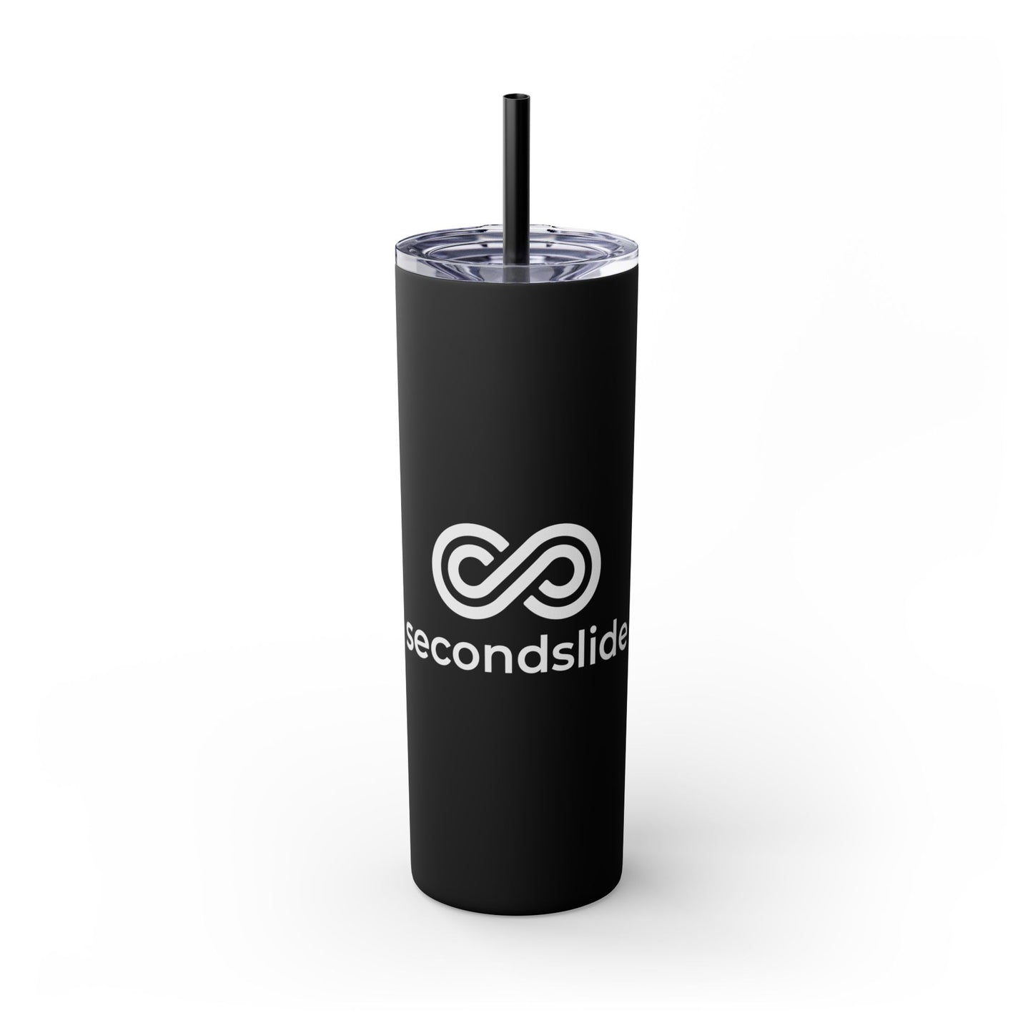 Secondslide Skinny Tumbler w/ Straw 20oz