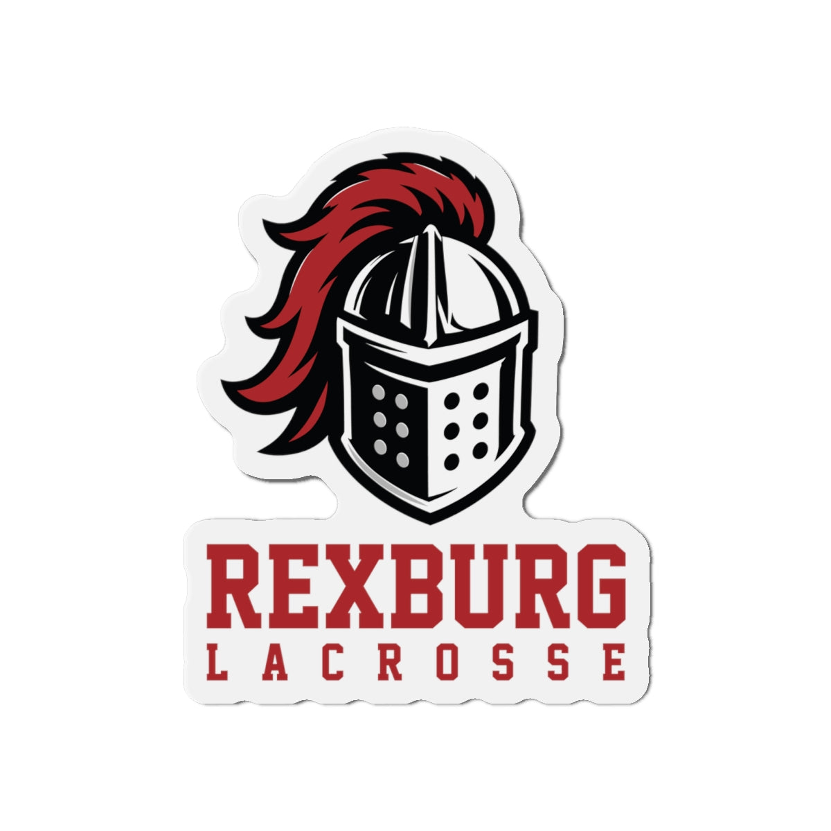 Rexburg Crusaders Lacrosse Die-Cut Magnet
