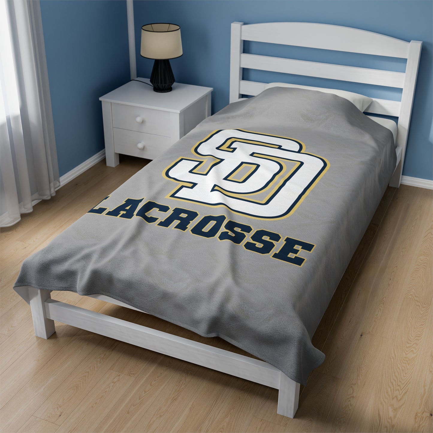 Soddy Daisy Lacrosse Velveteen Plush Blanket (60" x 80")