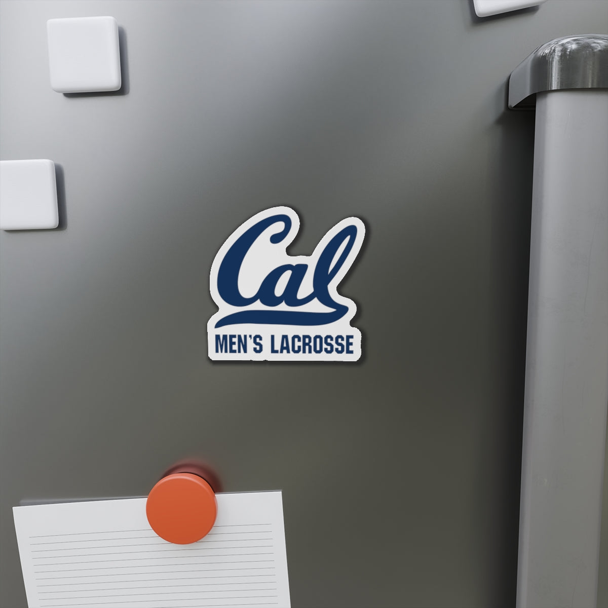 Cal Men's Lacrosse Die Cut Magnet