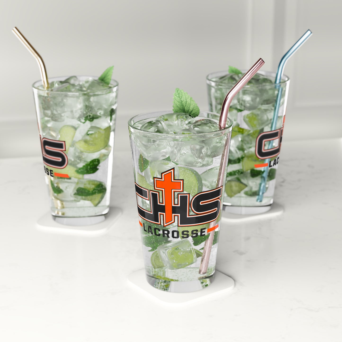 CHS Lacrosse Pint Glass