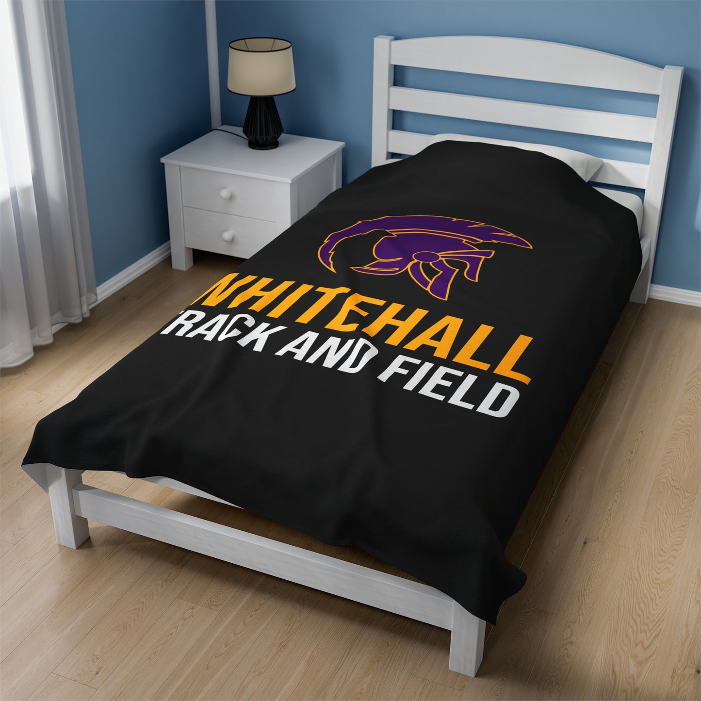 Whitehall Track Velveteen Plush Blanket (60" x 80")