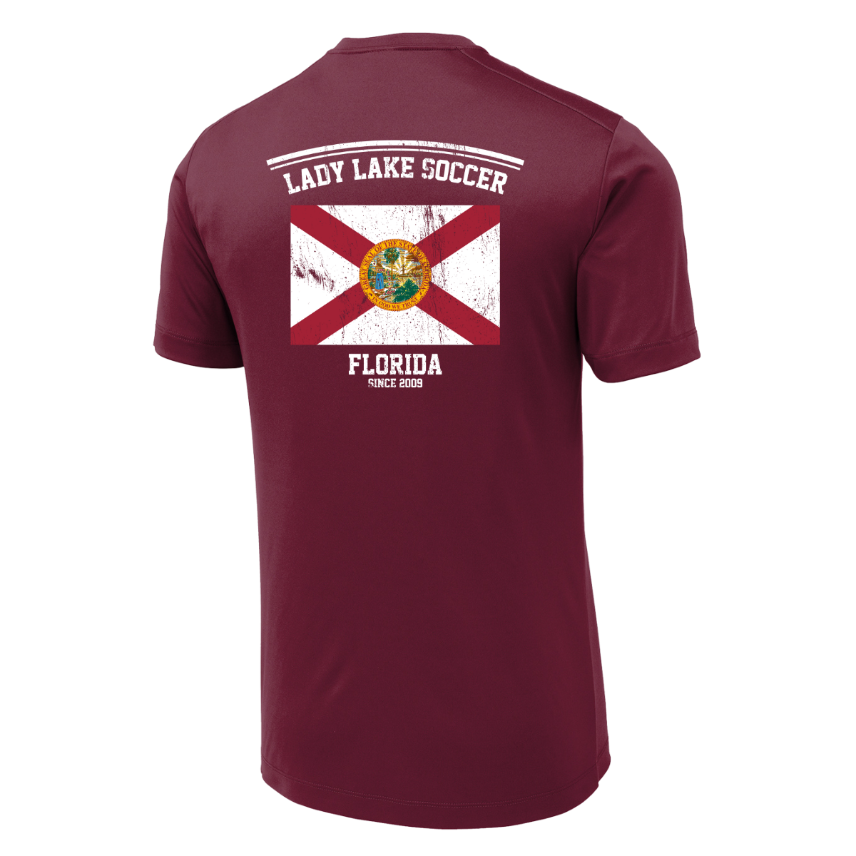 Adult Lady Lake Soccer Association Sport-Tek Posi-UV Pro Tee