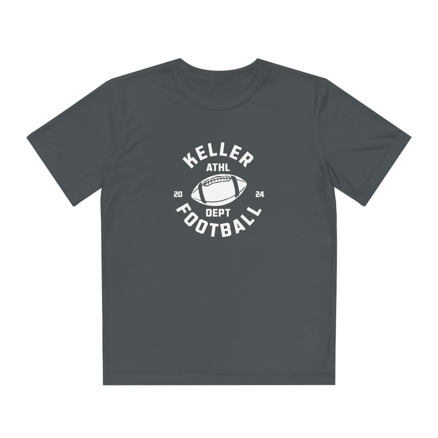 Youth Keller Football Sport-Tek Performance T-Shirt