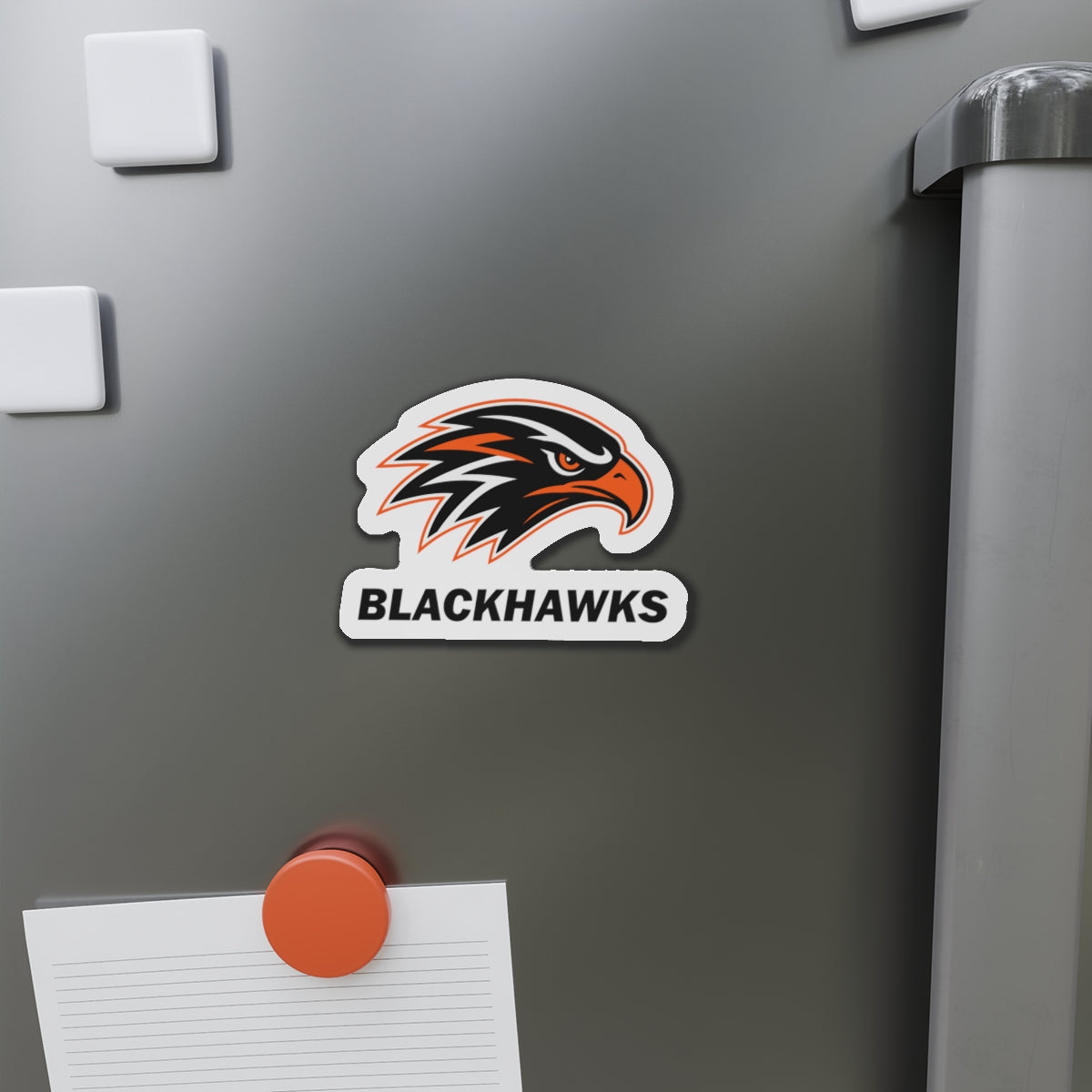 Bloomer Blackhawks Die-Cut Magnet