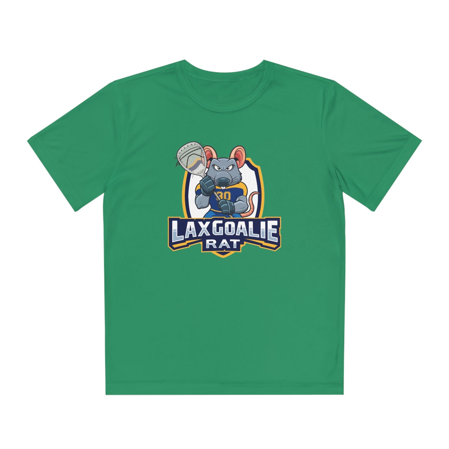 Youth Lax Goalie Rat Sports Sport-Tek Performance Tee