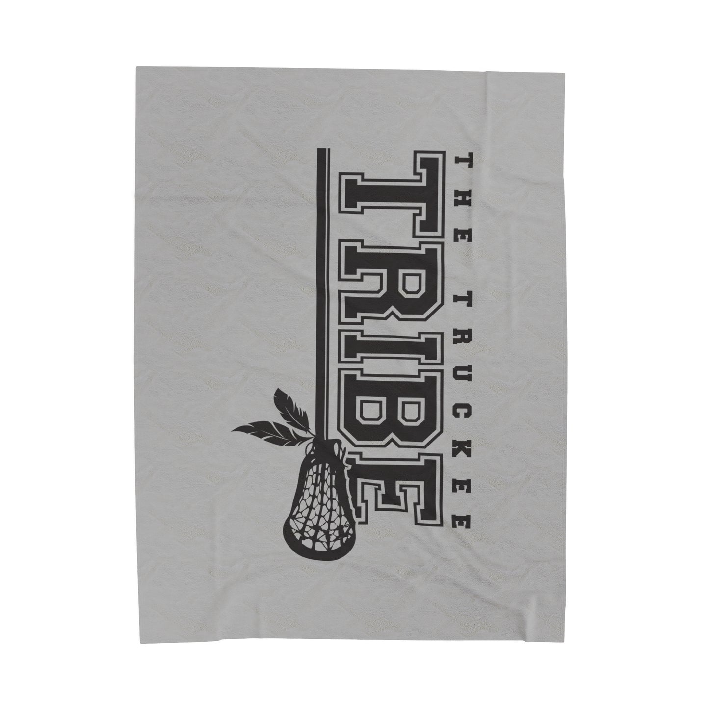 Truckee Tribe Lacrosse Velveteen Plush Blanket (60" x 80")