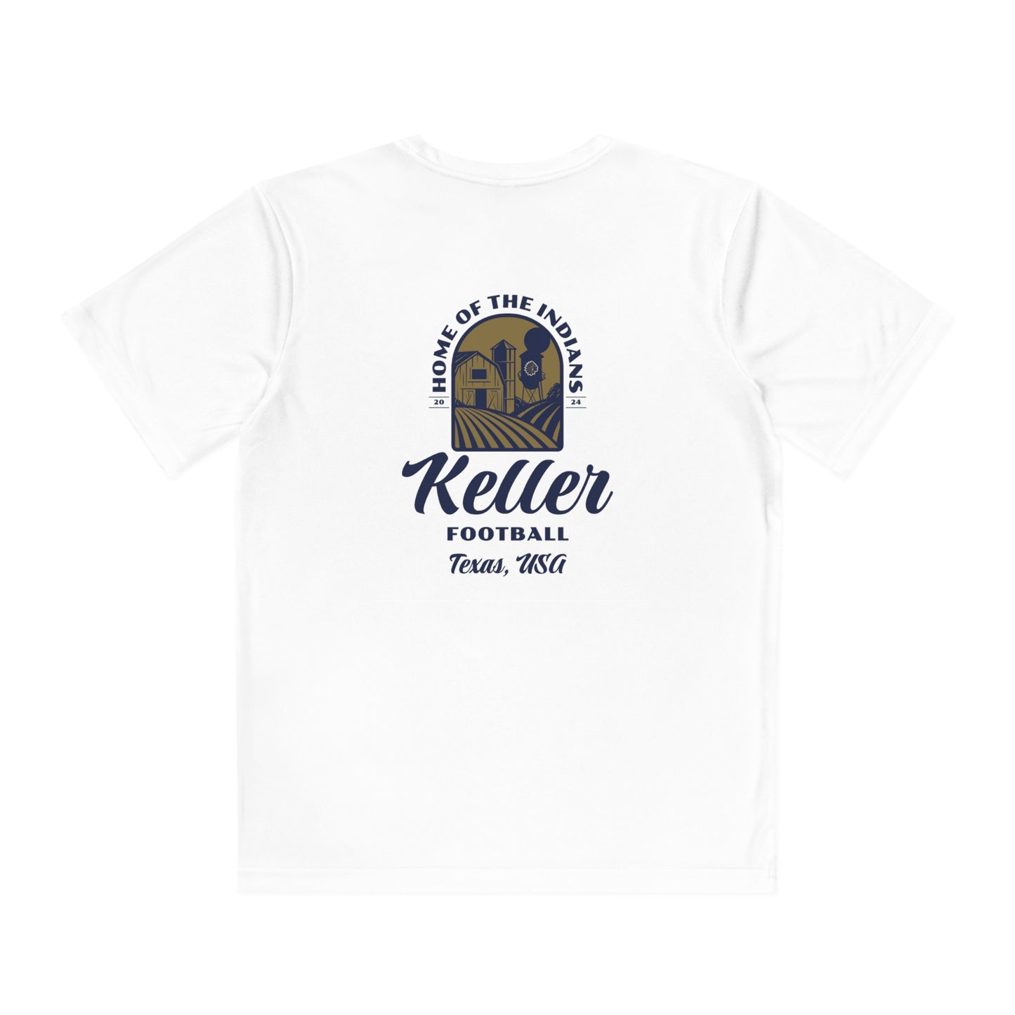 Youth Keller Football Sport-Tek Performance T-Shirt
