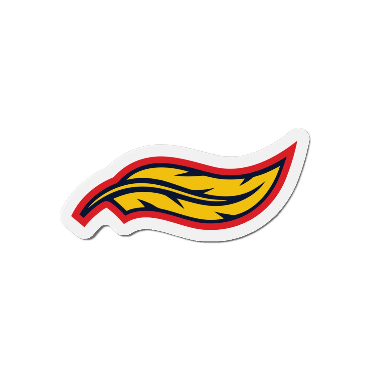 Mudhens Baseball Die-Cut Magnet