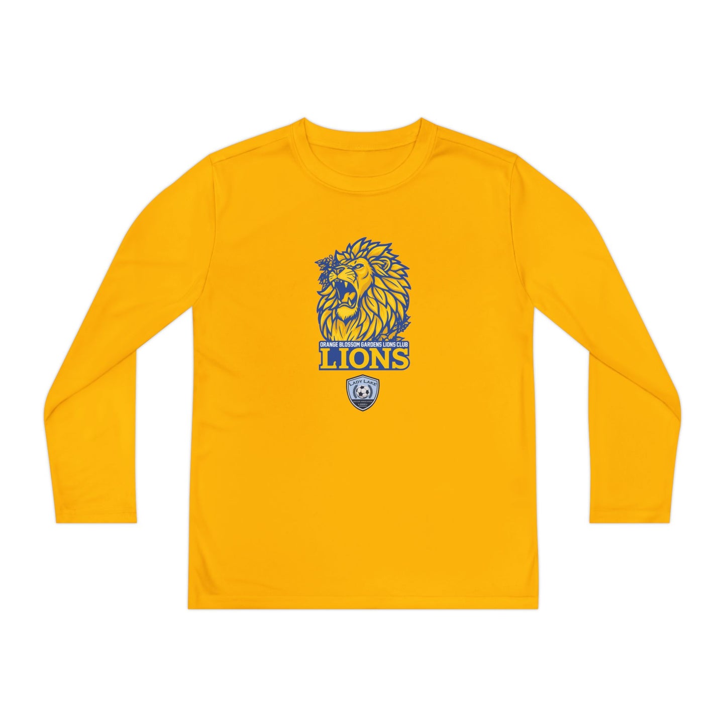 Youth Lions Sport-Tek Performance Long Sleeve Shirt