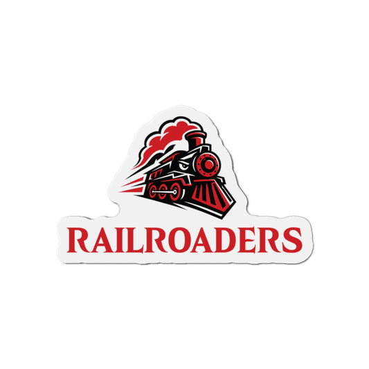 Railroaders Die-Cut Magnet