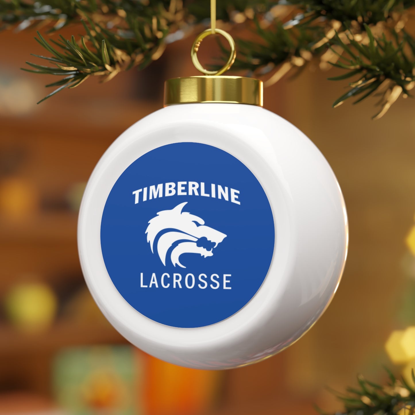 Timberline Lacrosse Christmas Ball Ornament