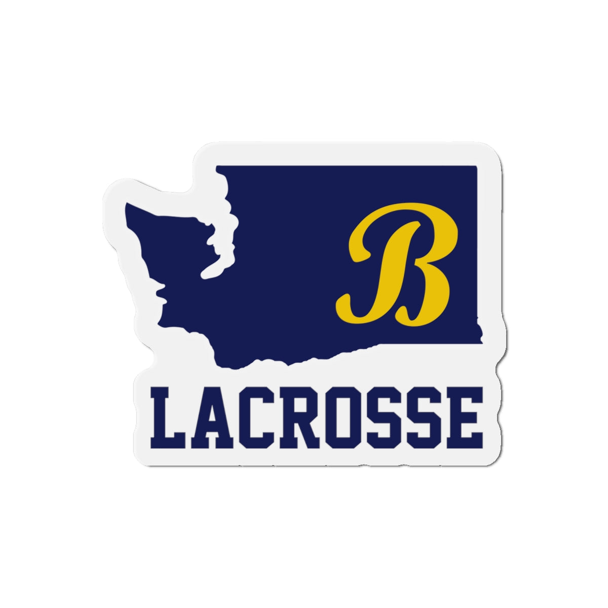 Bellevue Lacrosse Die-Cut Magnet