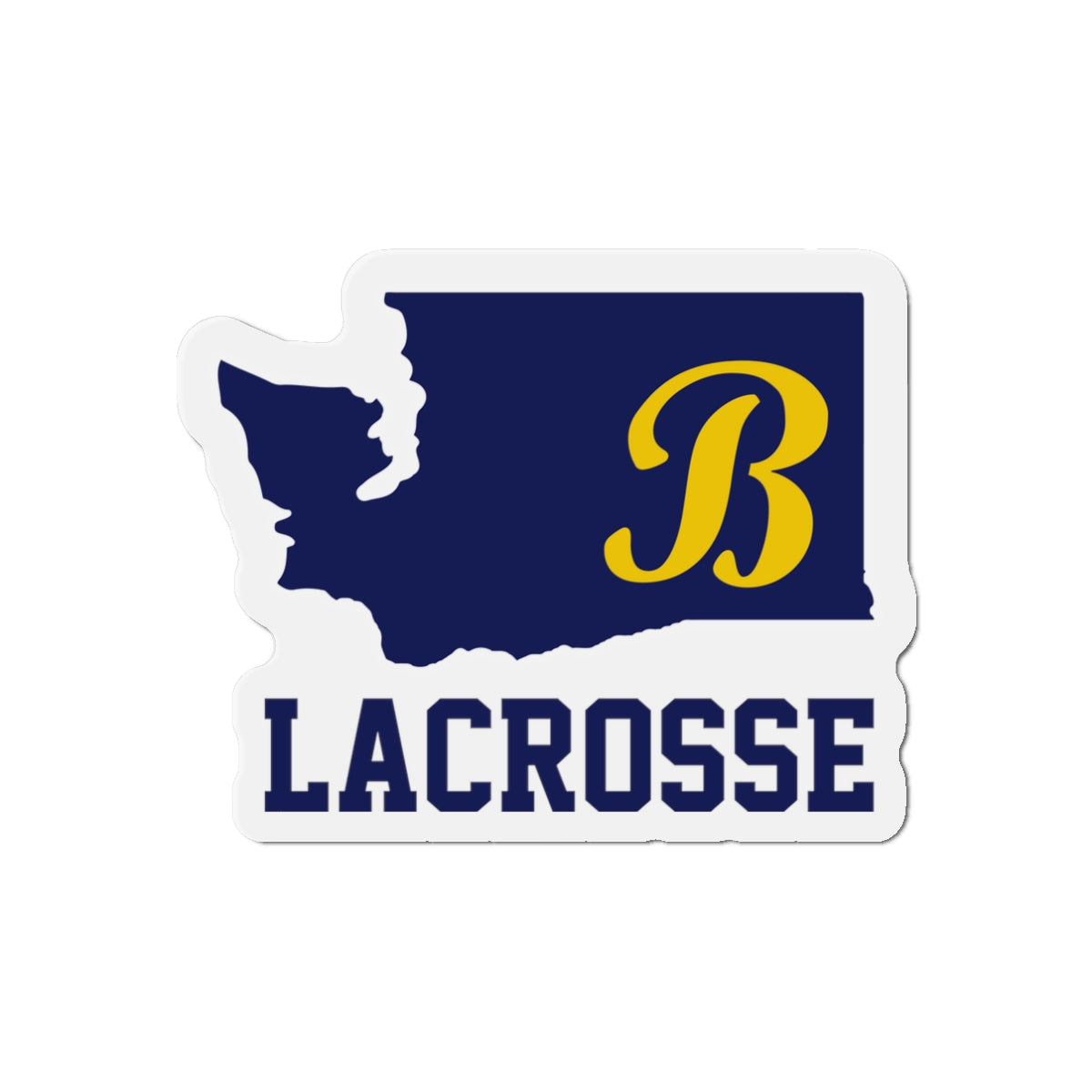 Bellevue Lacrosse Die-Cut Magnet