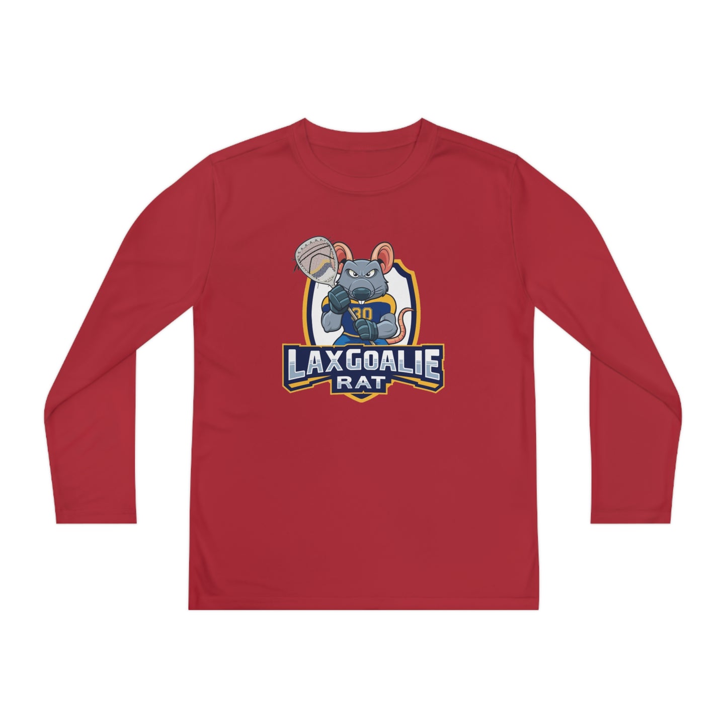 Youth Lax Goalie Rat Sport-Tek Performance Long Sleeve