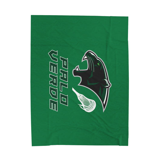 Palo Verde Lacrosse Velveteen Plush Blanket (60" x 80")