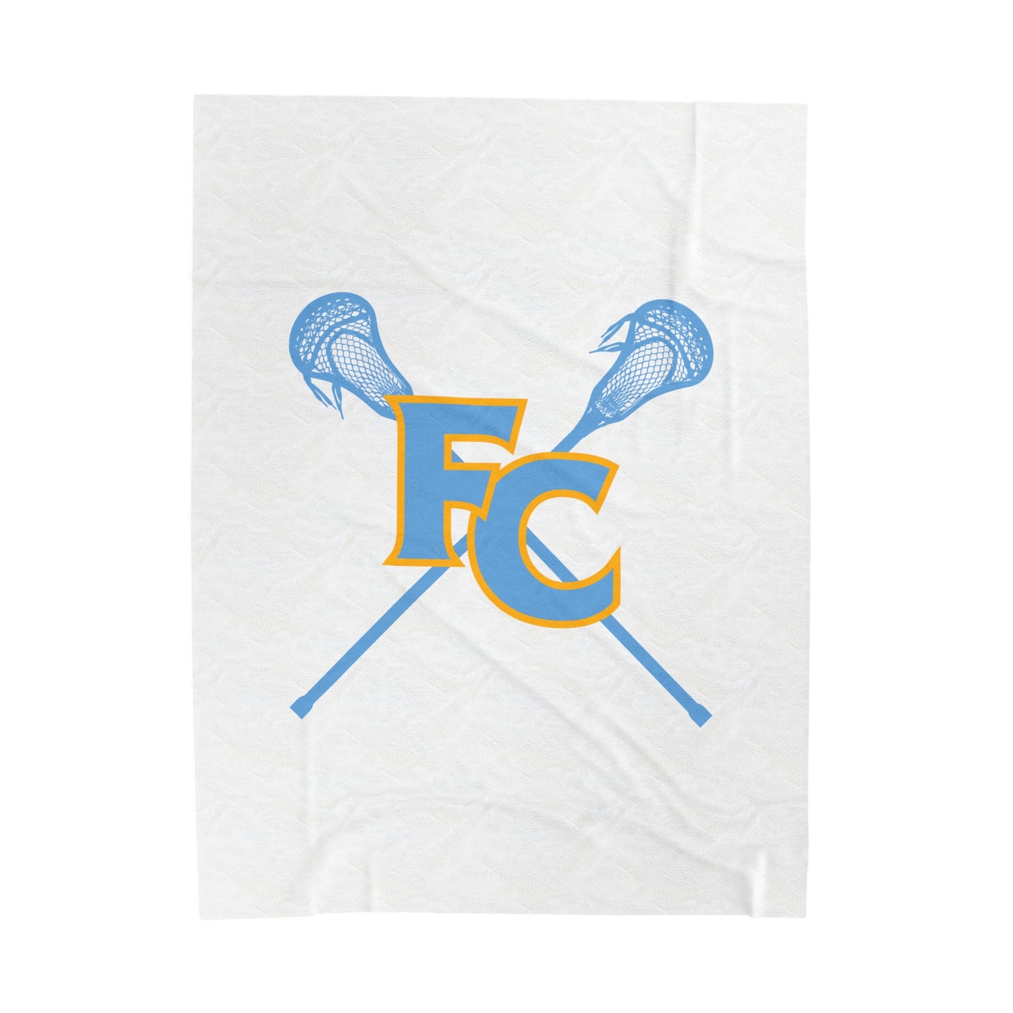 First Colonial Lacrosse Velveteen Plush Blanket (60"x80")